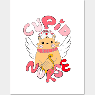 Cupid Favorite Nurse, Valentine Nurse Posters and Art